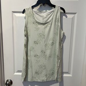 Wonderly Light Green Floral Tank Top